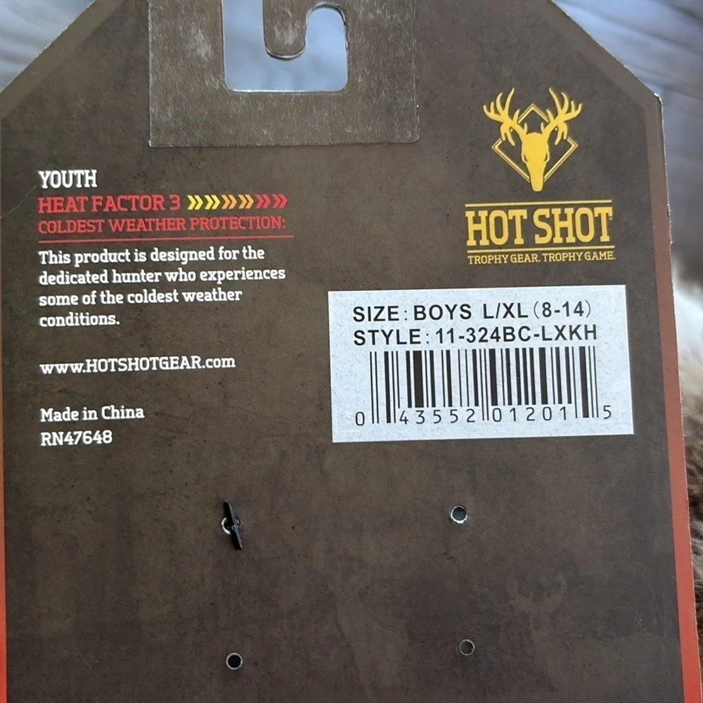 Realtree Hot Shot Heat Factor 3, 3M thinsulate Odor-X,earflap fur lined,trapper